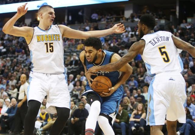  约基奇统治内线，掘金轻取森林狼豪取六连胜  